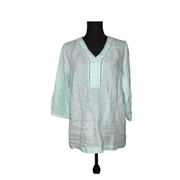 Joie Linen Popover Shirt - Picture 1 of 5
